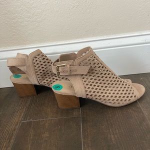 Heeled sandal booties